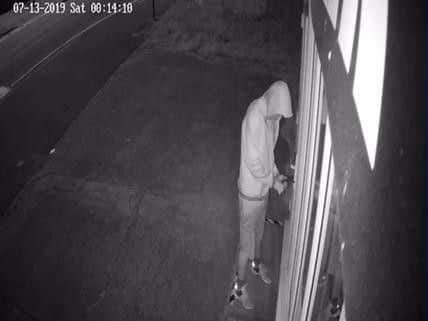 CCTV of the burglary