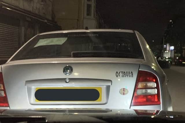 Driver reported and vehicle seized