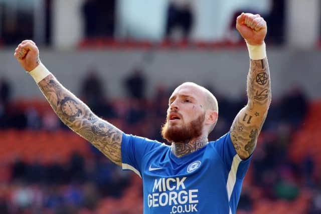 Marcus scored his 50th Posh goal in his 217th appearance against Gillingham at home last season