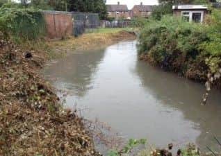 PT reader Anna Nyczka took this picture of high water in the brook near Fulbridge Road, Peterborough.