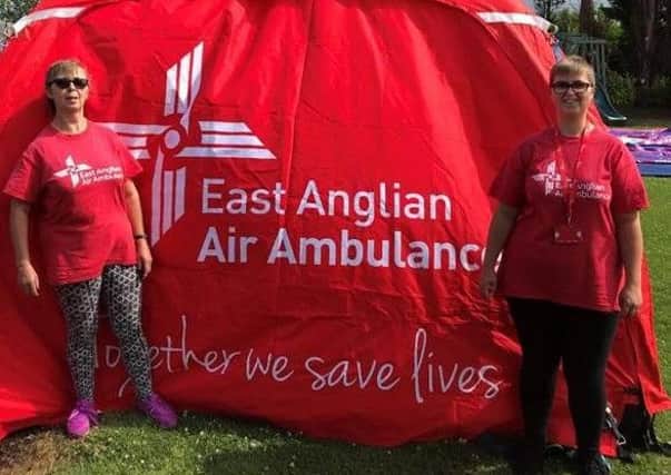 Debbie Clarke (left) and Helen Clarke. Photo: East Anglian Air Ambulance