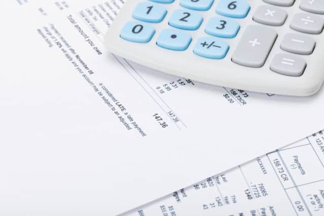 Stock image of a bill