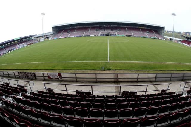 Sixfields Stadium.