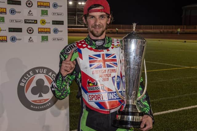 Charles Wright with the British Championship trophy. Photo: Ian Charles.