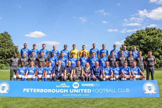 The Peterborough squad photo for the 2019/20 season