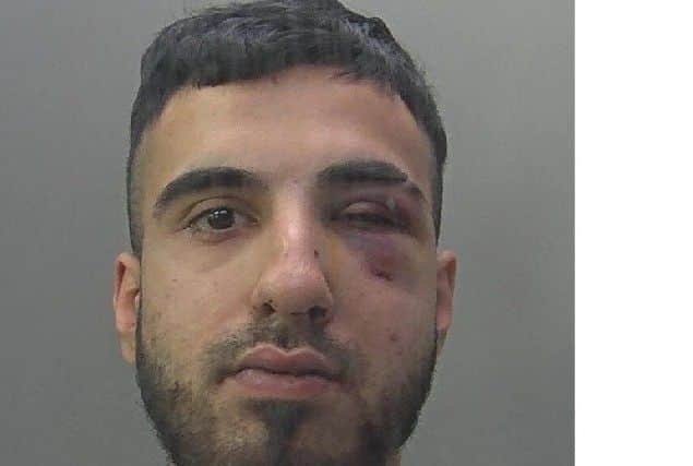 Was involved in a scuffle outside Chicken Hut, in Cattle Market Road, then brandished a large meat cleaver which he used to make slashing motions towards other men