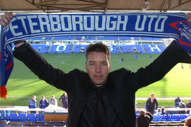 Darren Ferguson on the day he was first appointed Posh boss in 2007.