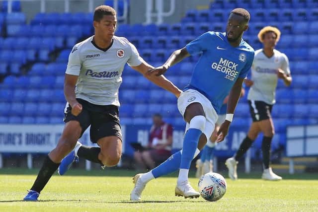 Mo Eisa in action for Posh.
