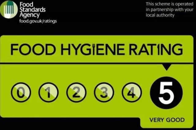 A five star food hygiene rating