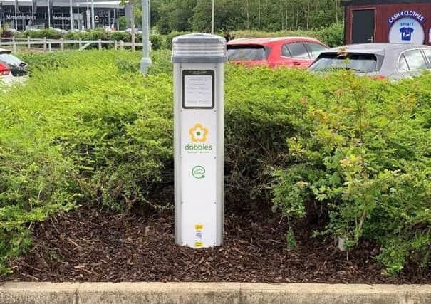 A new electric vehicle charging station at Dobbies