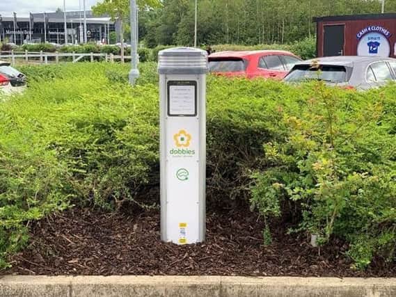 A new electric vehicle charging station at Dobbies