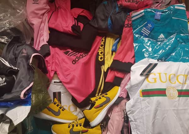 Counterfeit goods seized at the car boot sale. Photo: Peterborough City Council