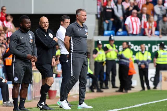 Posh manager Darren Ferguson.