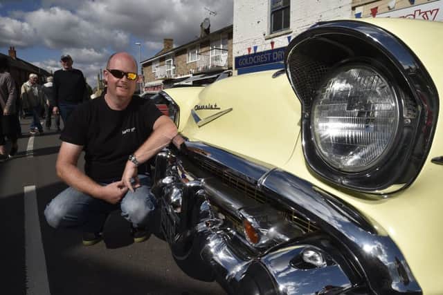 Whittlesey Festival 2019.   Matt Meese with his '57 Chevrolet Belleair.. EMN-190909-082622009