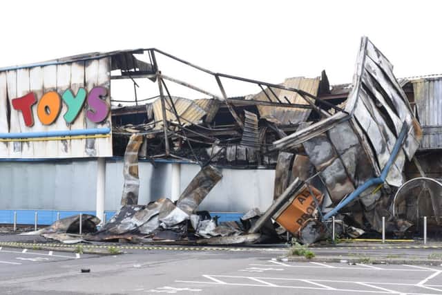 Toys R Us after the fire