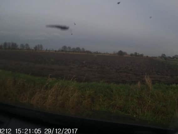 Dash cam footage. Photo: Cambridgeshire police