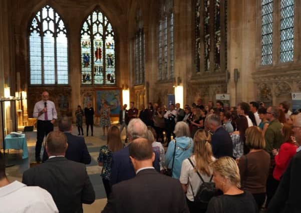 The networking event at Peterborough Cathedral. Photo: Neil Barker