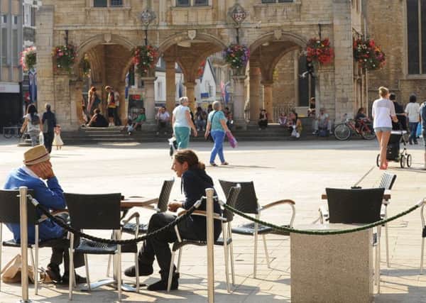 Cathedral Square, which has seen a rise in coffee shops and al fresco dining.ENGEMN00120130409171519