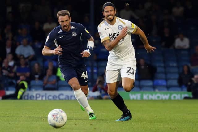 George Boyd (right) could return to the Posh side on Saturday.