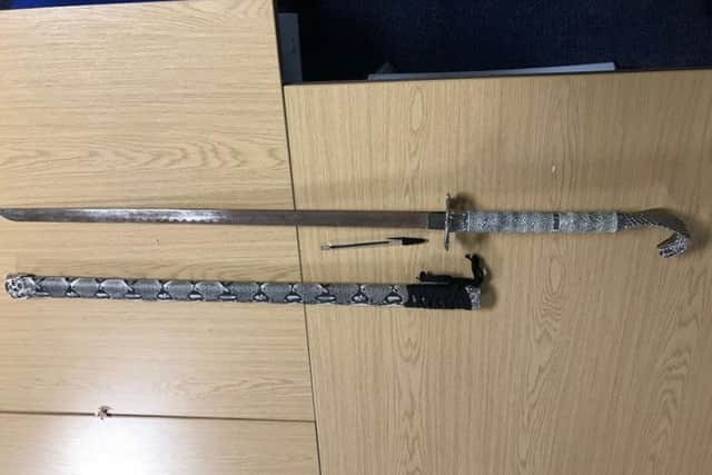 The weapons seized by police. Photo: Cambridgeshire police