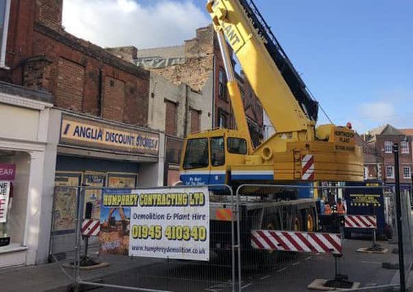 Demolition works. Photo: Fenland District Council