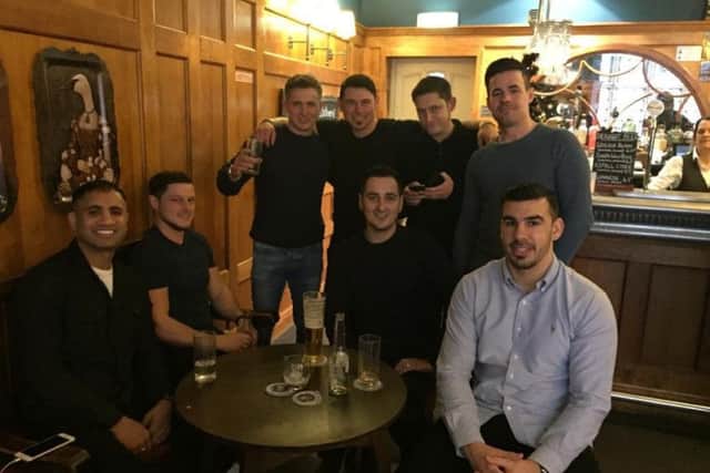 Glenn enjoying a night out with friends