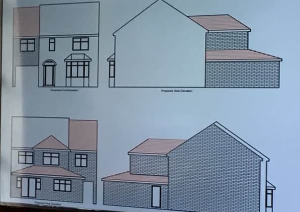 The plans for the house in Padholme Road