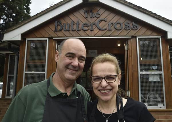 Vince and Filomena Terranova on their final day at the Buttercross