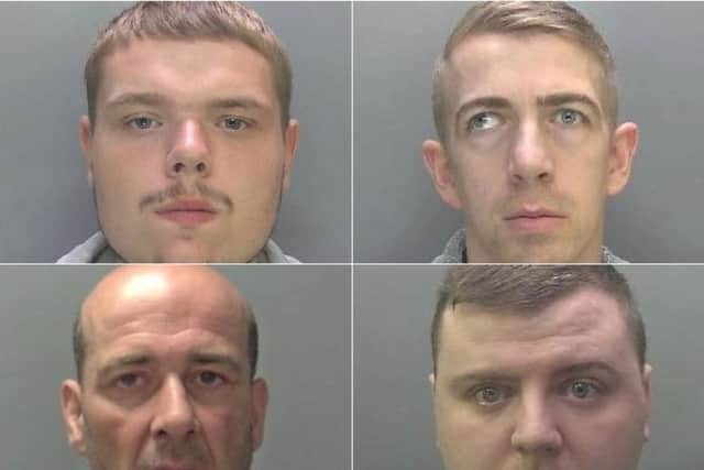 These are the faces of the people jailed in Peterborough and Cambridgeshire in September.