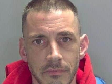 Lee Thompson, (37), was jailed for 40 months for a violent robbery of an 98-year-old woman in her own home.