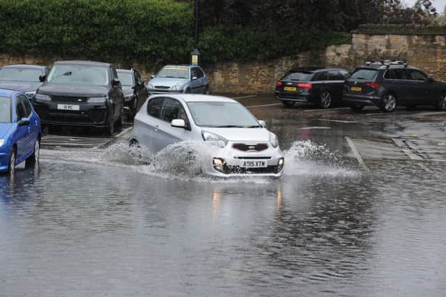 Car Haven Car Park after heavy rain