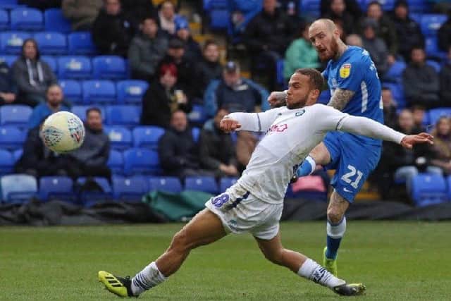 Marcus Maddison in action for Posh against Wycombe last season. Photo: Joe Dent