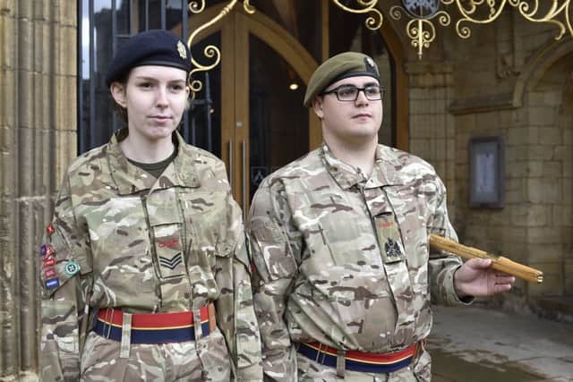 The High Sheriff's Justice Service at Peterborough Cathedral. The high Sheriff's cadets EMN-190610-201252009