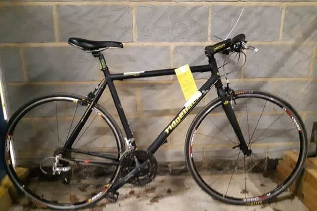 The bike is which believed to have been stolen