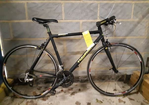The bike is which believed to have been stolen