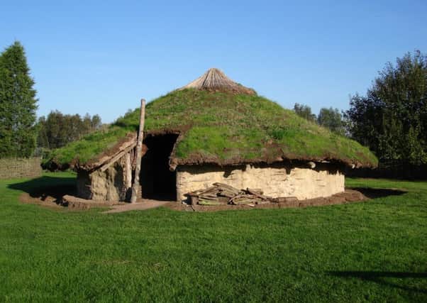 Reconstructed Bronze Age roundhouse at Flag Fen.