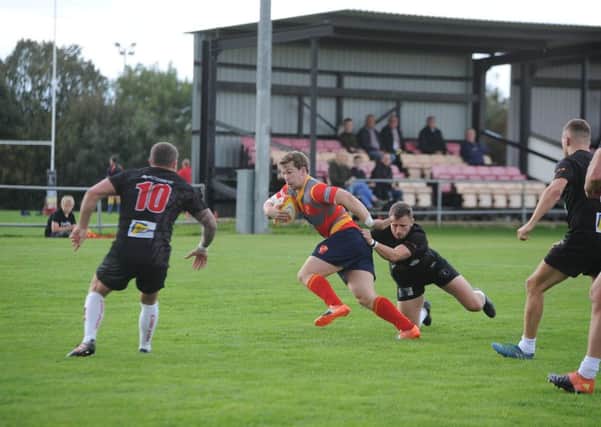 Action from Borough (in possession) v Rugby Lions. Photo: David Lowndes.