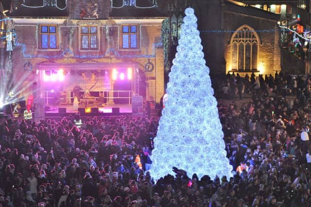 The 2017 Christmas lights switch-on in Peterborough