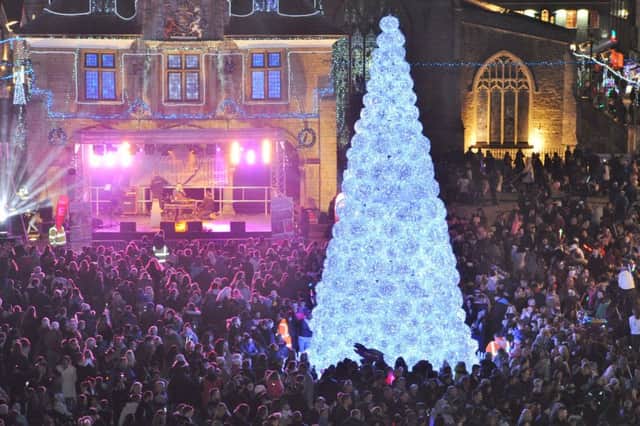 The 2017 Christmas lights switch-on in Peterborough