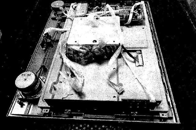 Bullets were found in a TV