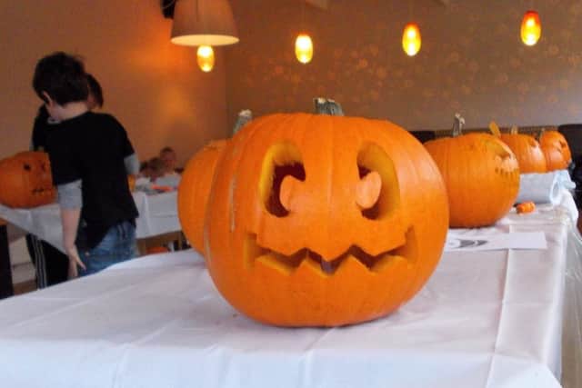 Carve a pumpkin at The Barn