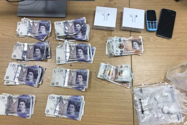 Items which were seized by police. Photo: Cambridgeshire police