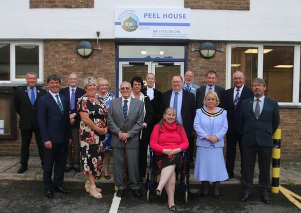 The opening of Peel House with current and past councillors, High Sheriff Neil McKittrick and Police and Crime Commissioner Jason Ablewhite.. Photo: RWT Photography