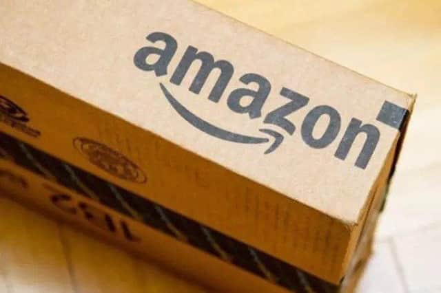An Amazon parcel