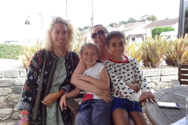 Jemilla (Ruth's birth daughter), Jorja, Ruth and Lyris