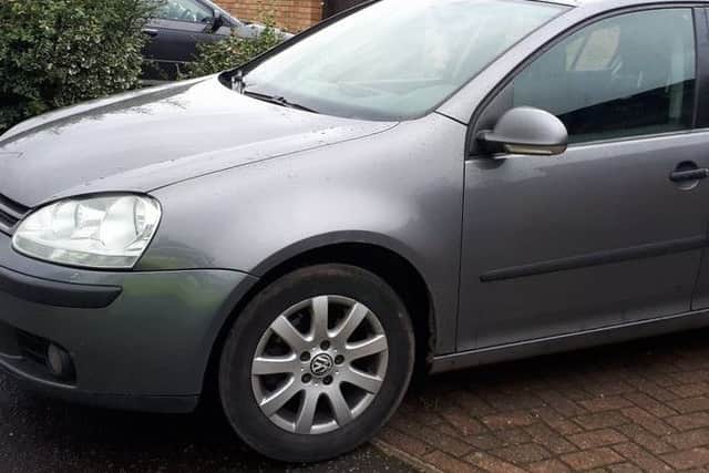 Car seized and driver reported