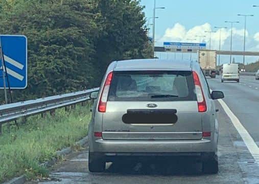 The driver was not covered by the fraudulent insurance policy taken out in a random name/address
