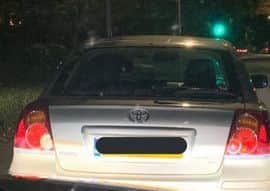 Driver reported and vehicle seized