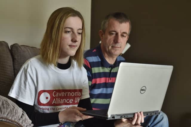 Hannah with dad Gary