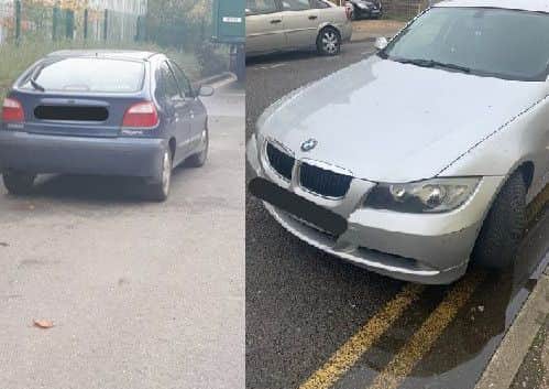 Cars pulled over by the BCH Road Policing Unit